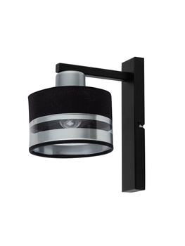 Kinkiet abażur czarno-srebrny Sigma Lighting PRO 32154