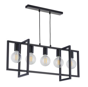 Lampa wisząca geometryczna loft czarna Sigma Lighting EDEN 5 32237