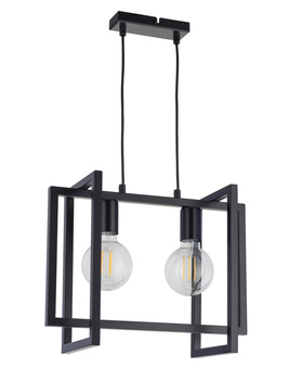 Lampa wisząca geometryczna loft czarna Sigma Lighting EDEN 2 32233