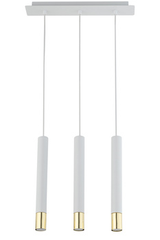 Lampa wisząca tuby sople biało-złota Sigma Lighting SOPEL GRAND 3 33388