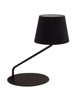 Lampka nocna z abażurem czarna Sigma Lighting LIZBONA 50225