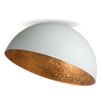 Plafon kopuła biało-miedziany Sigma Lighting SFERA 35 32462