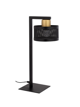 Lampka nocna abażur czarno-złota Sigma Lighting OFF 50233