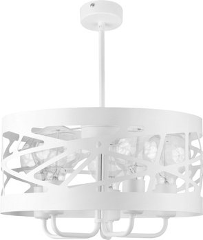 Lampa wisząca metalowa biała Sigma Lighting MODUŁ FREZ 5 31082