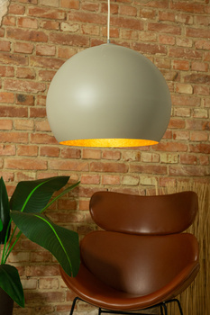 Lampa wisząca Margo taupe/złoty 41090