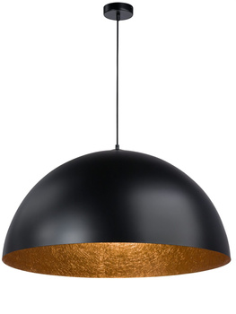 Lampa wisząca duża czarno-miedziana Sigma Lighting SFERA 90 30126