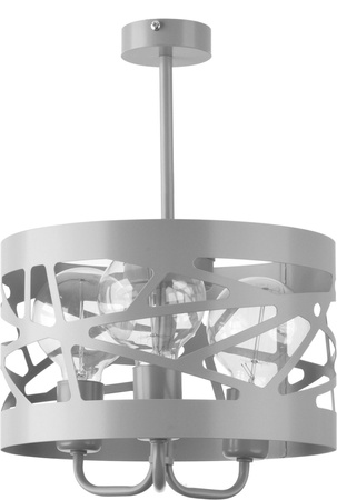 Lampa wisząca metalowa szara Sigma Lighting MODUŁ FREZ L 31240