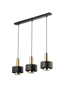 Lampa wisząca metalowa czarno - złota Sigma Lighting RIF LUX 3 40720