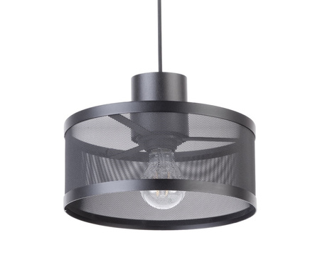 Lampa wisząca metalowa siatka czarna Sigma Lighting BONO 1 31904 48h