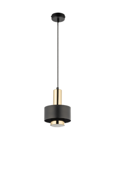 Lampa wisząca metalowa czarno - złota Sigma Lighting RIF LUX 1 S 40718