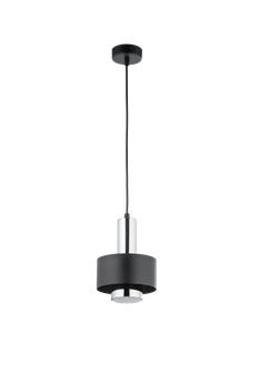 Lampa wisząca metalowa czarno - srebrna Sigma Lighting RIF LUX 1 S 40714