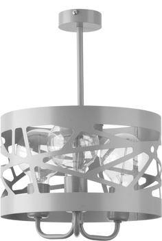 Lampa wisząca metalowa szara Sigma Lighting MODUŁ FREZ L 31240